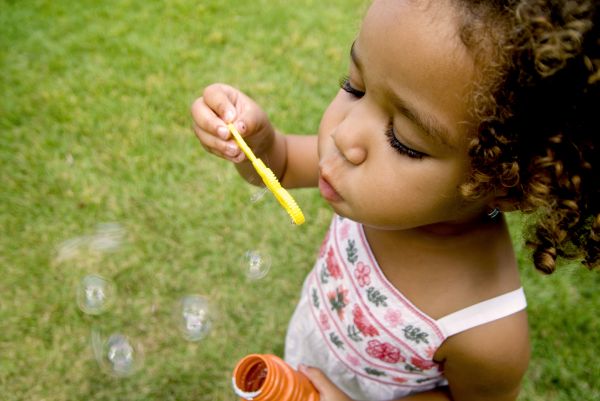 Girl with Bubbles
