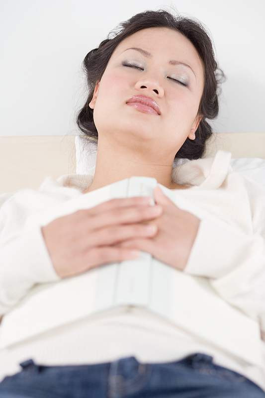 woman napping