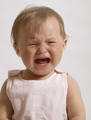 Angry baby screaming