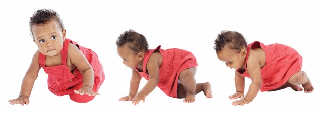 Baby crawling sequence